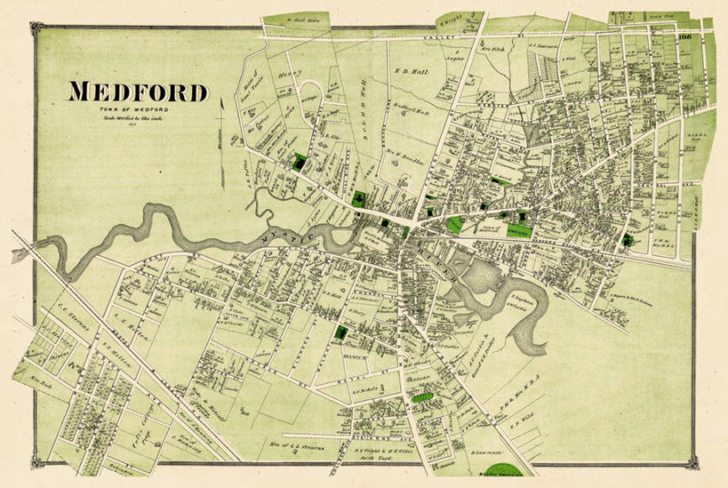 无人,横图,地图,历史,古董,马萨诸塞,彩图