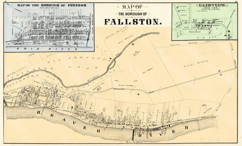 无人,横图,自由,地图,城镇,历史,古董,宾夕法尼亚,彩图