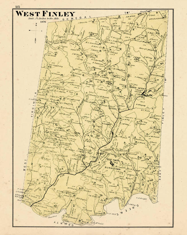 无人,竖图,地图,历史,古董,宾夕法尼亚,彩图