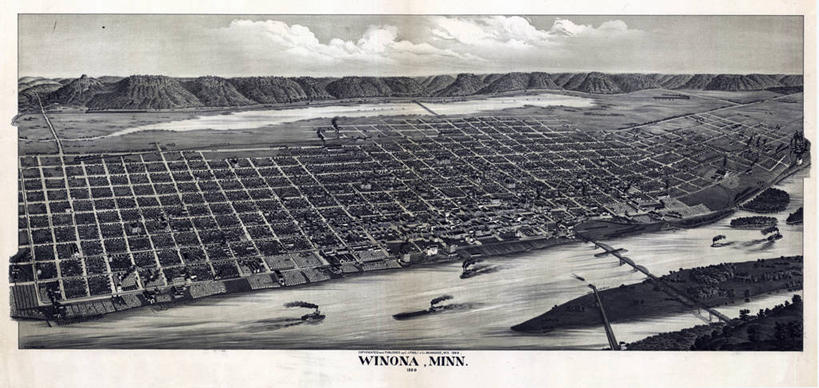 无人,横图,全景,俯视,地图,历史,古董,明尼苏达,彩图,高角度拍摄