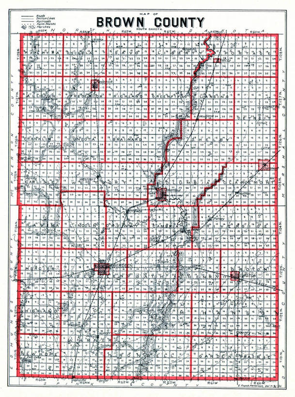 无人,竖图,地图,历史,古董,南达科他州,彩图