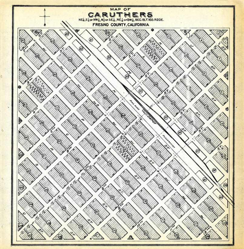 无人,竖图,方图,地图,城镇,历史,古董,加利福尼亚,弗雷斯诺县,彩图