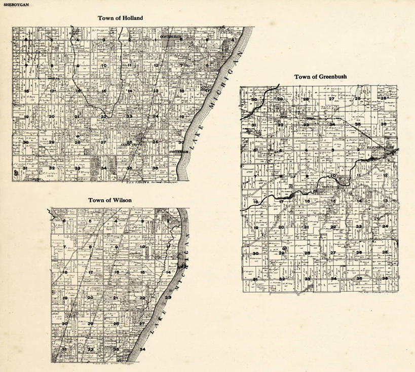 无人,横图,地图,荷兰,历史,古董,威斯康星,彩图