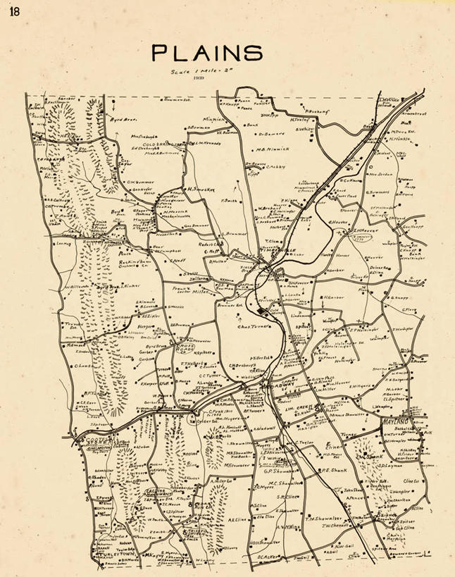 无人,竖图,地图,城镇,历史,平原,古董,维吉尼亚,彩图