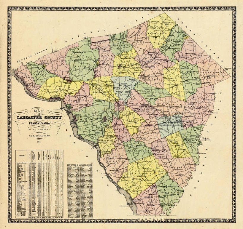 无人,横图,地图,正方形,历史,古董,宾夕法尼亚,彩图