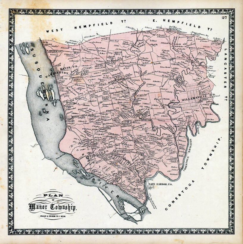 无人,竖图,地图,正方形,历史,古董,宾夕法尼亚,彩图