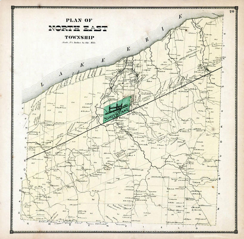 无人,横图,地图,正方形,历史,古董,宾夕法尼亚,彩图
