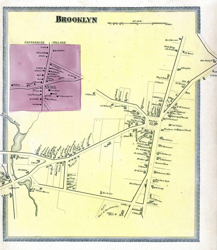 无人,竖图,地图,历史,古董,康涅狄格州,彩图