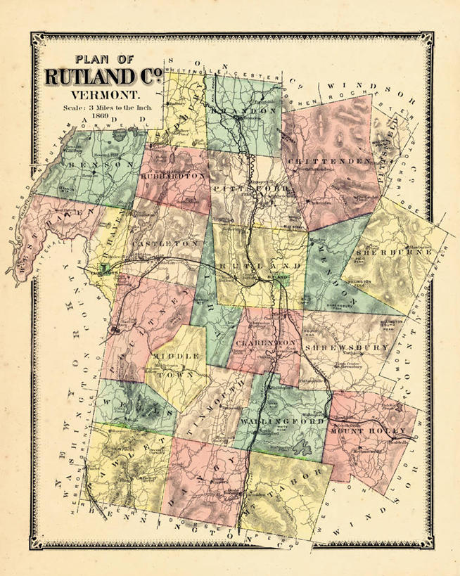 无人,竖图,地图,美国,历史,古董,北美,北美洲,美洲,佛蒙特州,佛蒙特,绿岭之州,北亚美利加洲,亚美利加洲,彩图,美利坚合众国