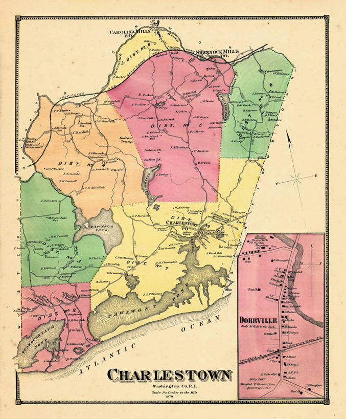 无人,竖图,地图,城镇,历史,古董,罗得岛,查尔斯顿,彩图