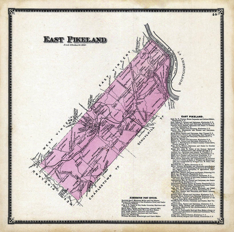 无人,横图,地图,正方形,历史,古董,宾夕法尼亚,彩图