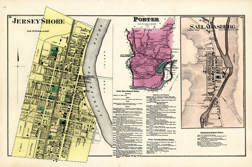 无人,横图,地图,城镇,历史,古董,宾夕法尼亚,彩图,门房