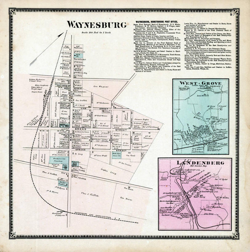 无人,竖图,地图,正方形,历史,古董,宾夕法尼亚,彩图