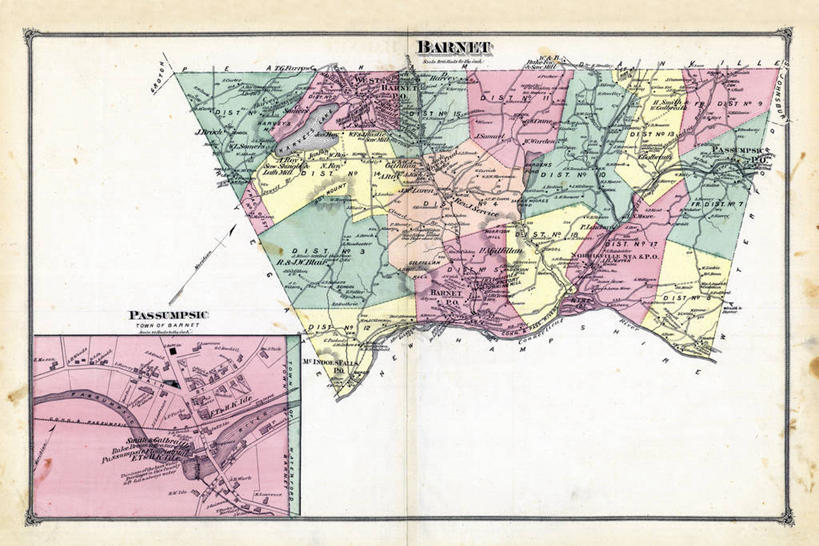 无人,横图,地图,美国,历史,古董,北美,北美洲,美洲,佛蒙特州,佛蒙特,绿岭之州,北亚美利加洲,亚美利加洲,彩图,美利坚合众国