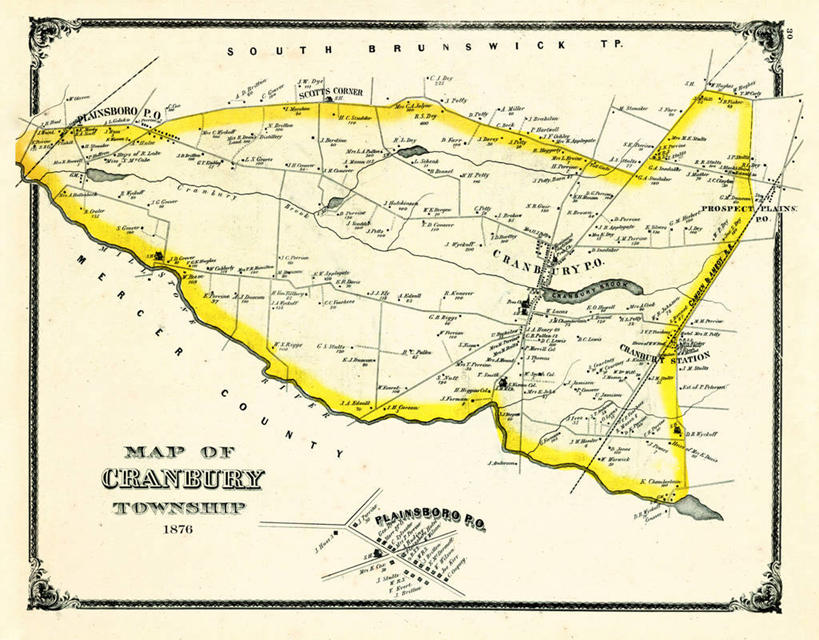 无人,横图,地图,历史,古董,新泽西,彩图