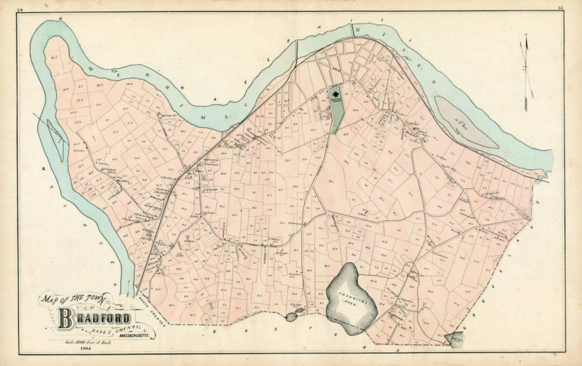 无人,横图,地图,城镇,历史,古董,马萨诸塞,埃塞克斯郡,彩图