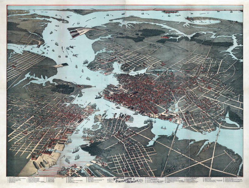 无人,横图,俯视,地图,历史,古董,维吉尼亚,彩图,高角度拍摄