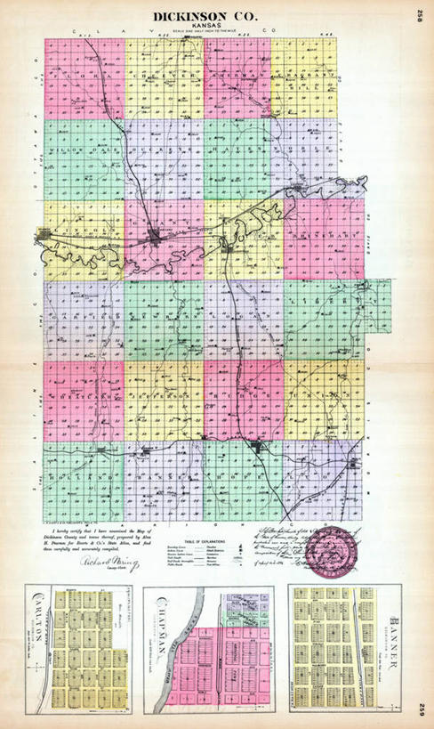 无人,竖图,地图,标语,城镇,历史,古董,堪萨斯,彩图