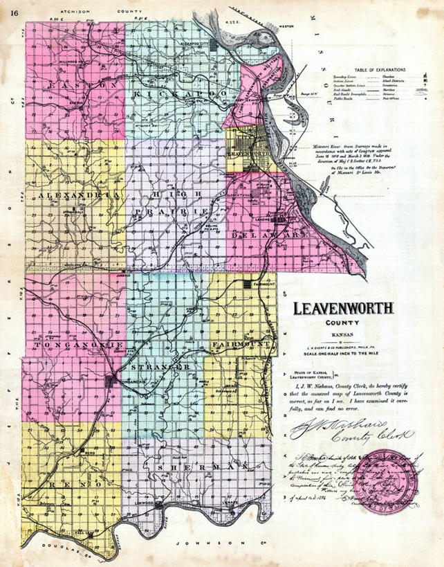 无人,竖图,地图,历史,古董,堪萨斯,彩图