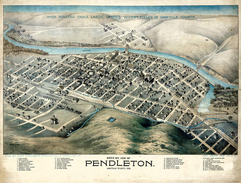 无人,横图,俯视,地图,历史,古董,俄勒冈州,彩图,高角度拍摄