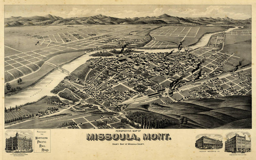 无人,横图,俯视,地图,历史,古董,蒙大拿州,彩图,高角度拍摄