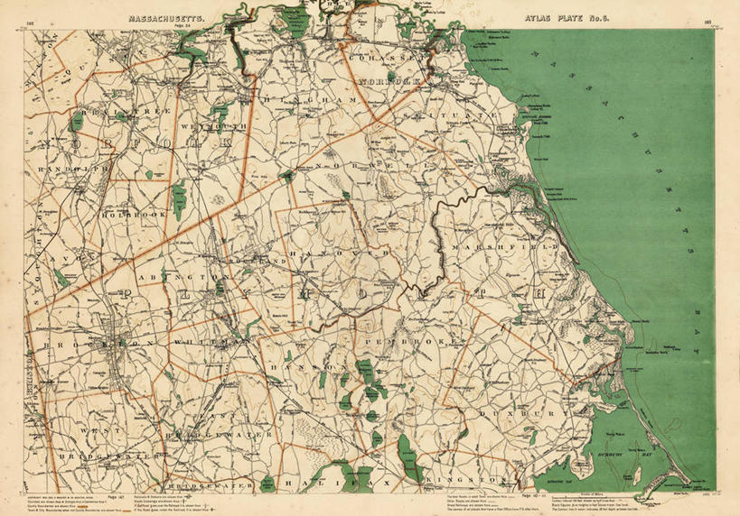 无人,横图,地图,历史,古董,马萨诸塞,诺福克郡,彩图