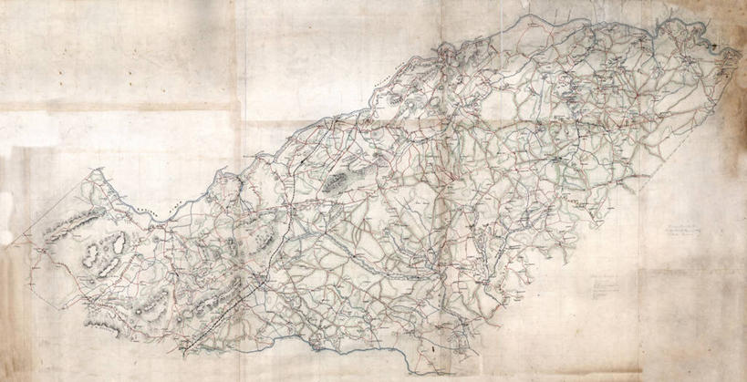 无人,横图,地图,历史,古董,维吉尼亚,彩图