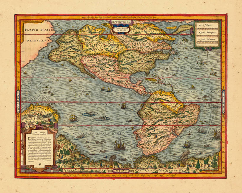 无人,横图,地图,世界地图,历史,南美,古董,北美,彩图