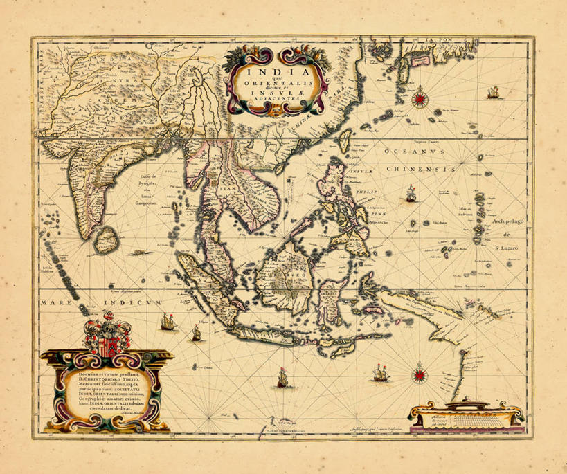 无人,横图,地图,马尔代夫,历史,古董,彩图