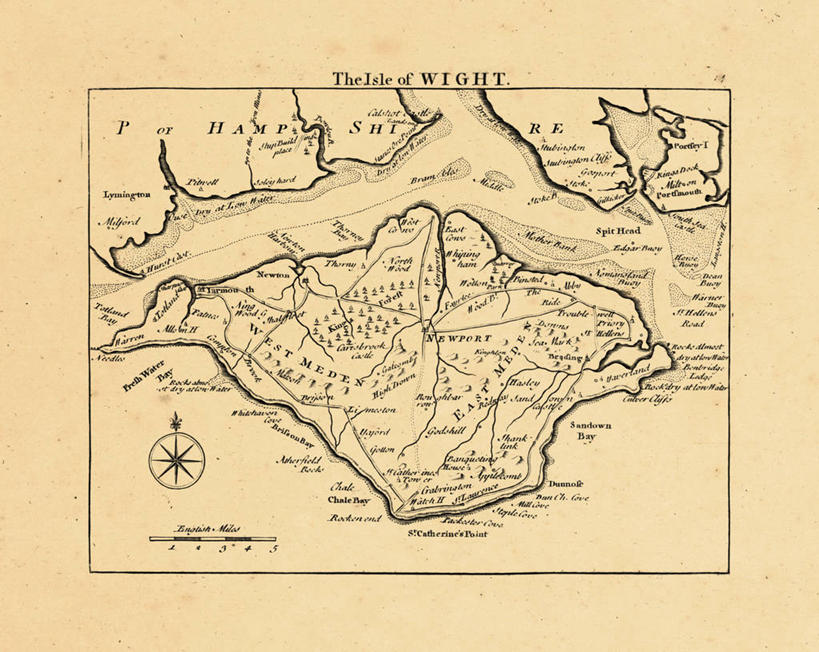 无人,横图,地图,英国,欧洲,历史,古董,怀特岛,彩图