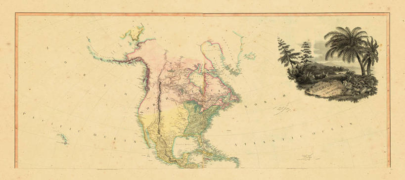 无人,横图,全景,地图,历史,南美,古董,彩图