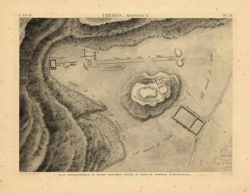 无人,横图,地图,非洲,埃及,历史,古董,中东,彩图