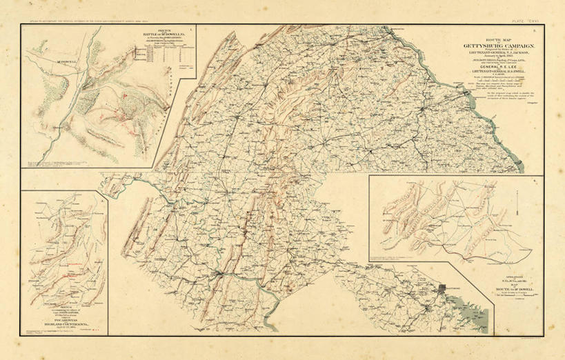 无人,横图,地图,历史,古董,北美,内战,彩图