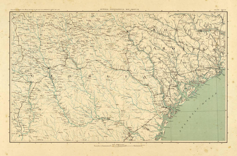 无人,横图,地图,历史,古董,北美,内战,彩图