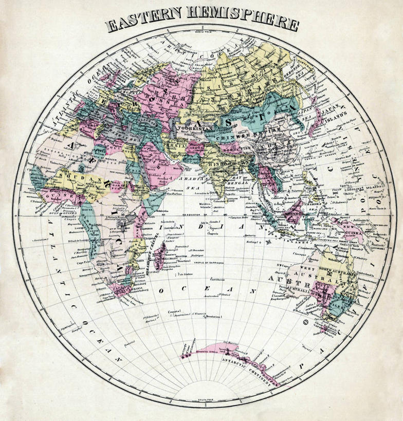 无人,竖图,地图,世界地图,历史,古董,马里兰,彩图,东半球,地图学