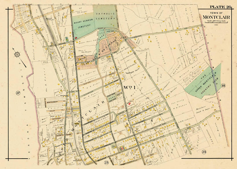 无人,横图,地图,历史,墓地,古董,新泽西,彩图,地图学