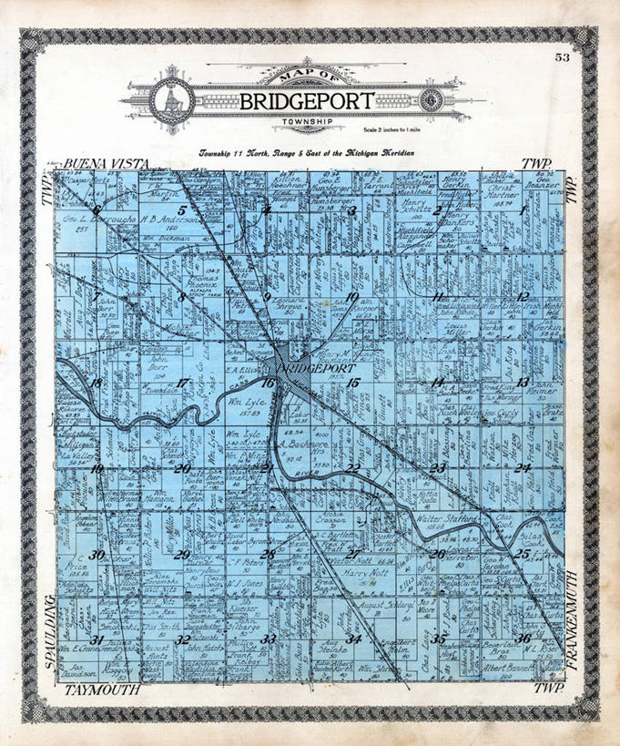 无人,竖图,地图,美国,历史,古董,北美,北美洲,美洲,北亚美利加洲,亚美利加洲,密歇根,密歇根州,貂熊州,狼獾之州,狼獾州,布里奇波特,彩图,美利坚合众国,地图学