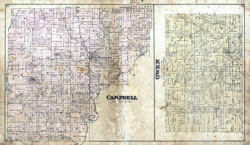 无人,横图,地图,历史,古董,彩图,地图学