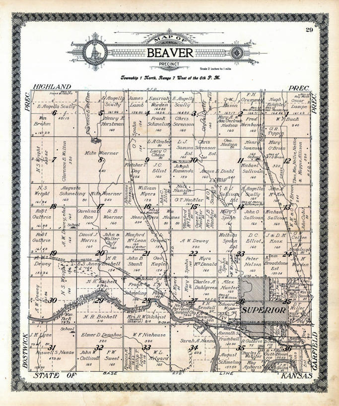 无人,竖图,地图,高处,历史,古董,内布拉斯加,彩图,地图学