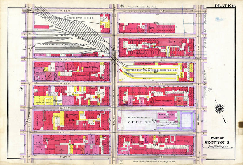 无人,横图,地图,纽约,城镇,曼哈顿,历史,古董,彩图,地图学