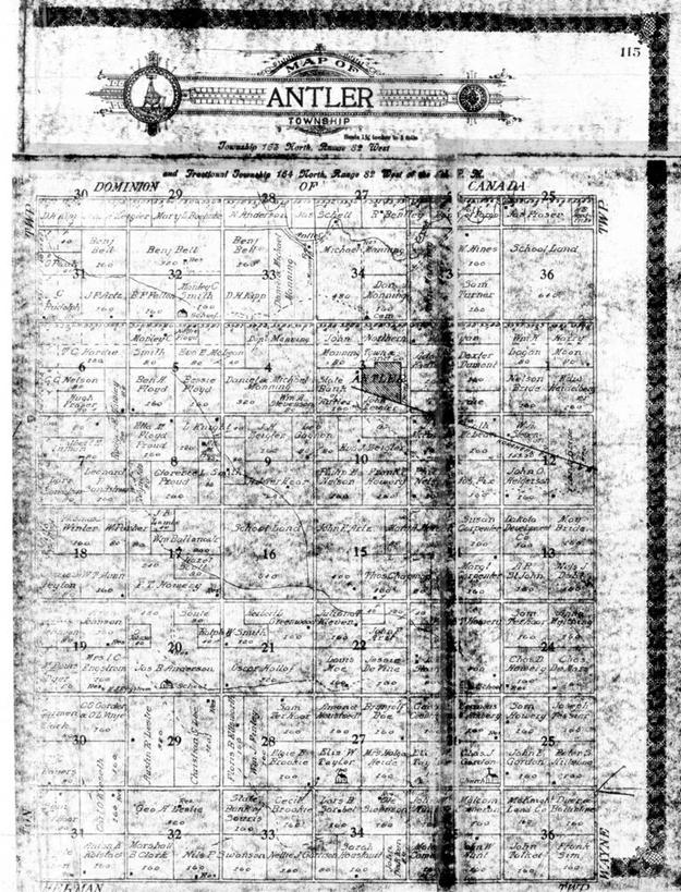 无人,竖图,地图,历史,古董,鹿角,北达科他州,彩图,地图学