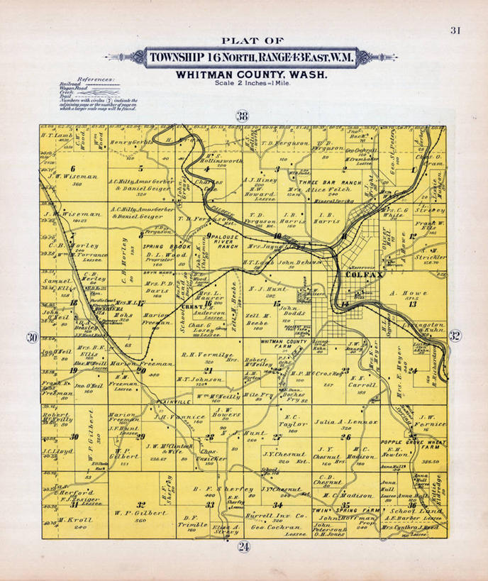 无人,竖图,地图,历史,古董,华盛顿州,彩图,地图学