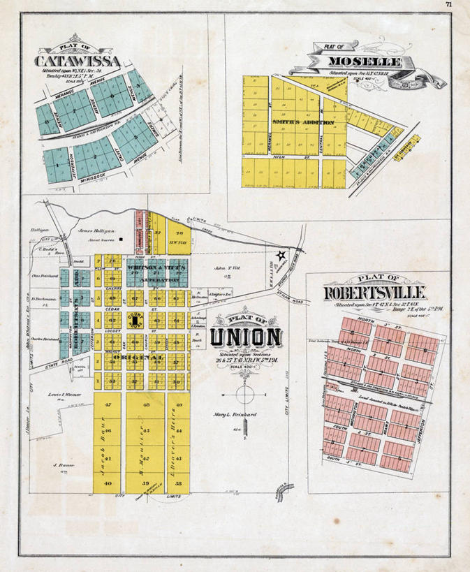 无人,竖图,地图,历史,古董,密苏里,摩泽尔省,彩图,地图学
