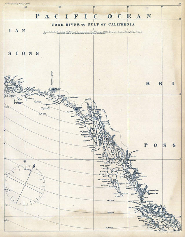 无人,竖图,地图,历史,古董,阿拉斯加,彩图,地图学