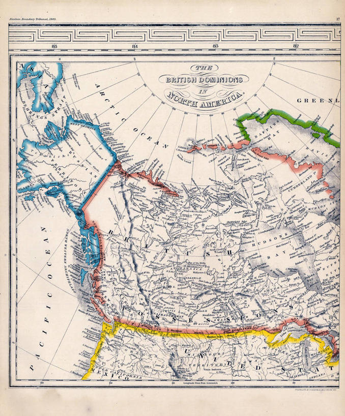 无人,竖图,地图,加拿大,历史,古董,北美,彩图,地图学