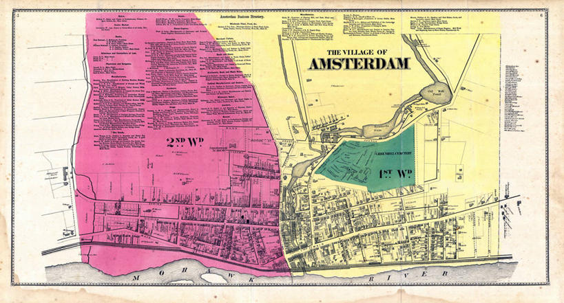 无人,横图,地图,城镇,首都,历史,古董,阿姆斯特丹,纽约州,彩图,地图学