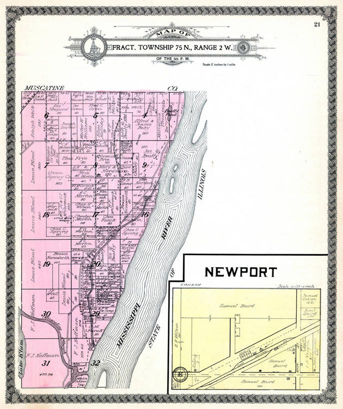 无人,竖图,地图,城镇,历史,古董,密西西比河,彩图,地图学,爱荷华
