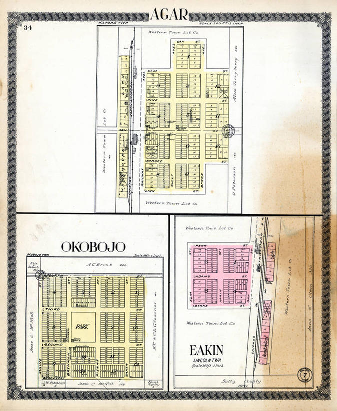 无人,竖图,地图,城镇,历史,古董,皮氏培养皿,南达科他州,彩图,地图学