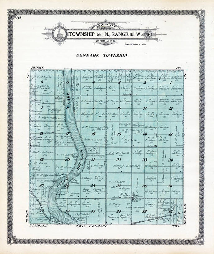 无人,竖图,地图,丹麦,历史,古董,北达科他州,彩图,地图学