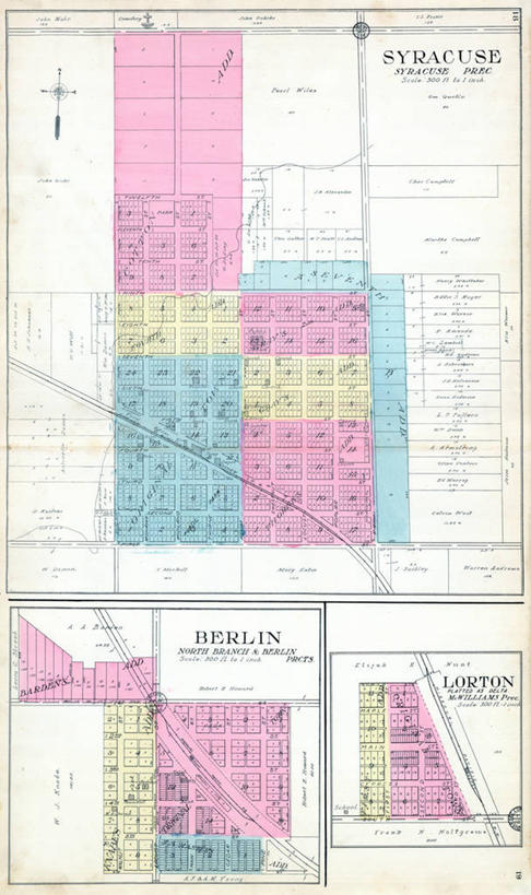 无人,竖图,地图,城镇,历史,柏林,古董,内布拉斯加,彩图,地图学